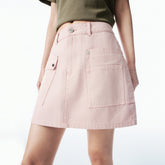 Women's A-Line Denim Utility Skirt
